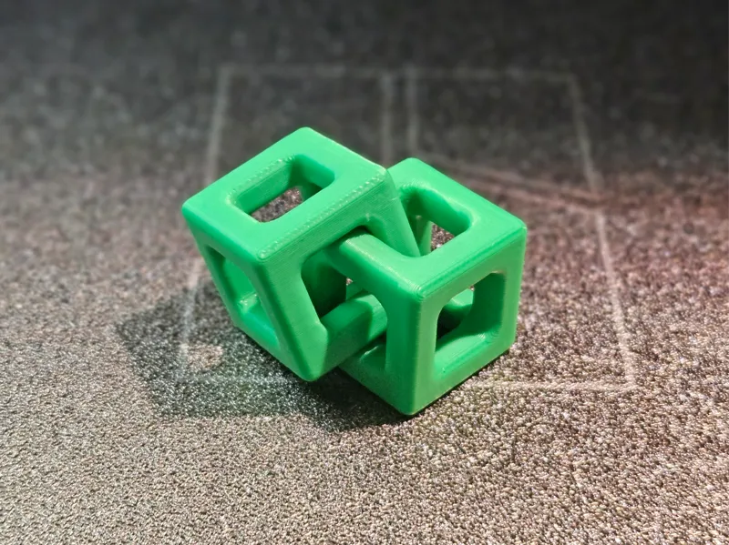 Interlocked test cubes