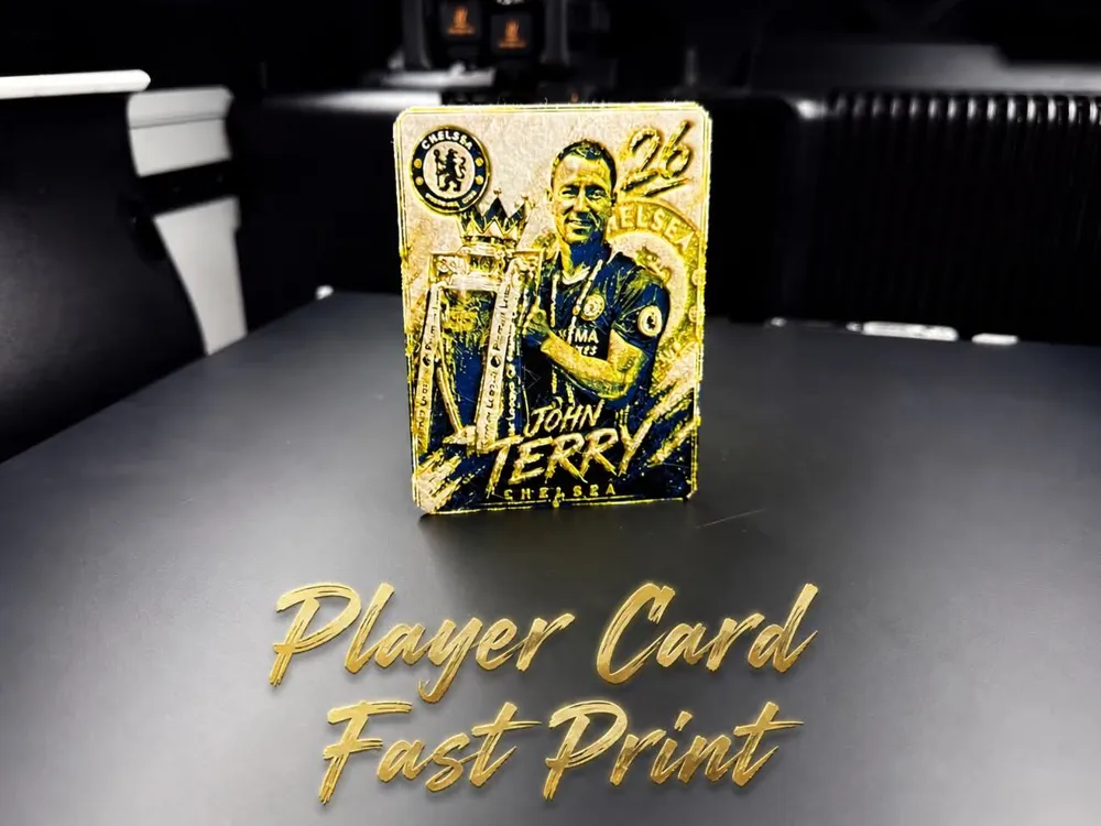 Modelo para impresión 3D: John Terry Legend Card. Referencia del modelo original.