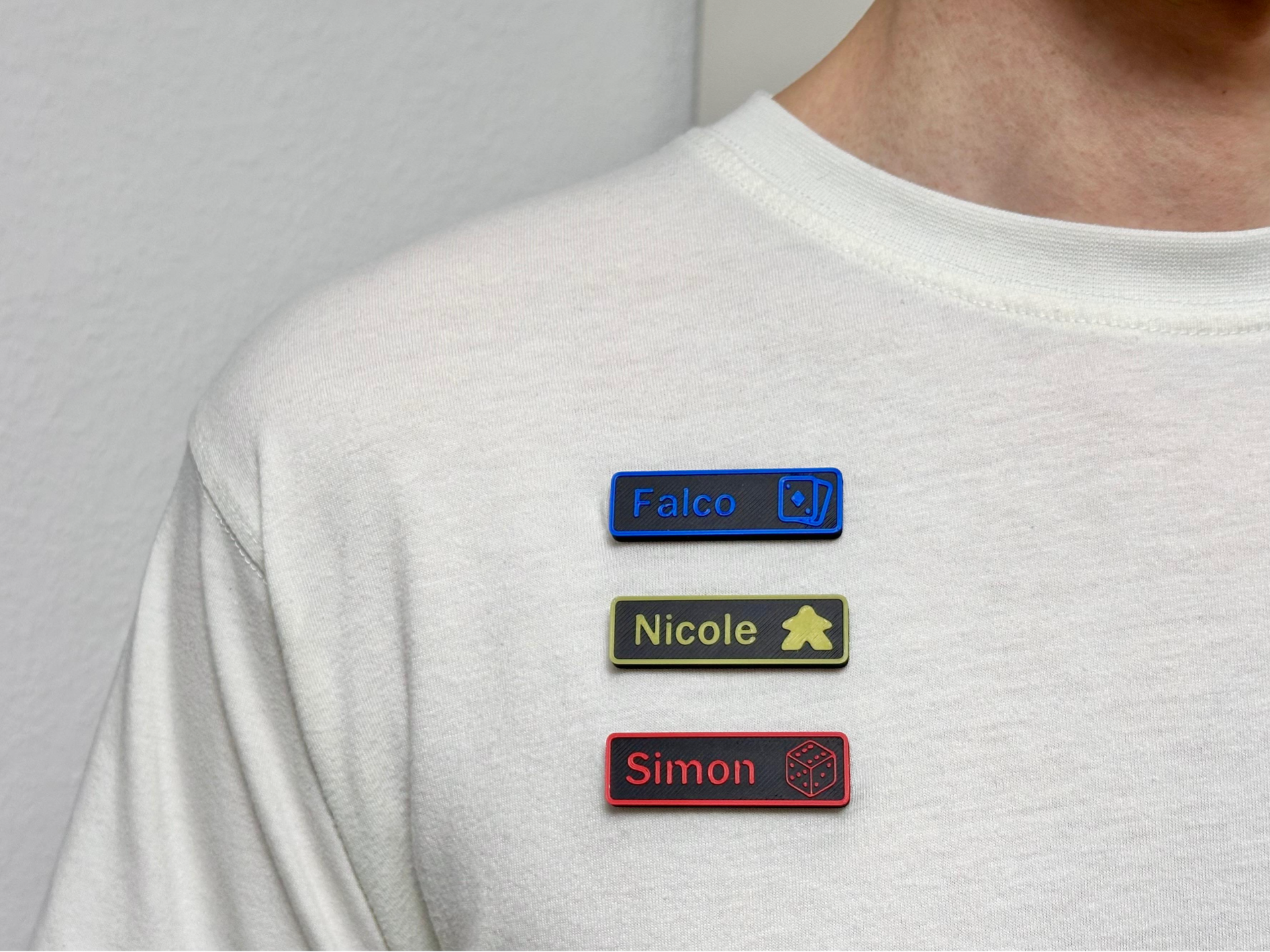 Magnetic Name Tag (board game edition)