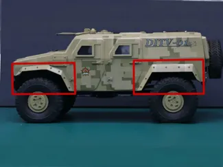 DITV-01 body parts后轮眉（324mm轴距）