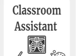 Teacher Assistant sign insert for Sign Holder