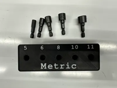 Gridfinity - Nut Driver Bit Holders | SAE & Metric