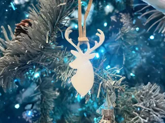 Christmas deer bauble
