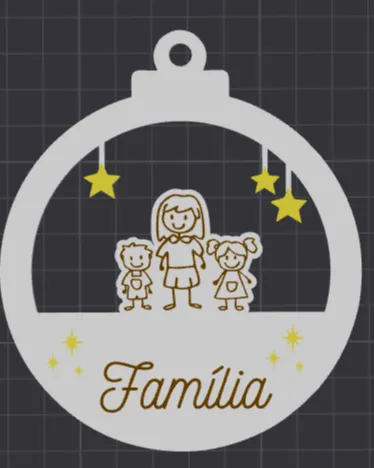 Bola Natal Familia, familia