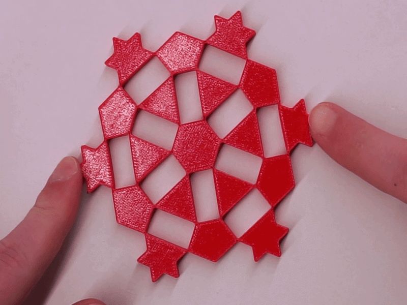 Flex-Hex Fidget Star – Squishy Geometric Toy