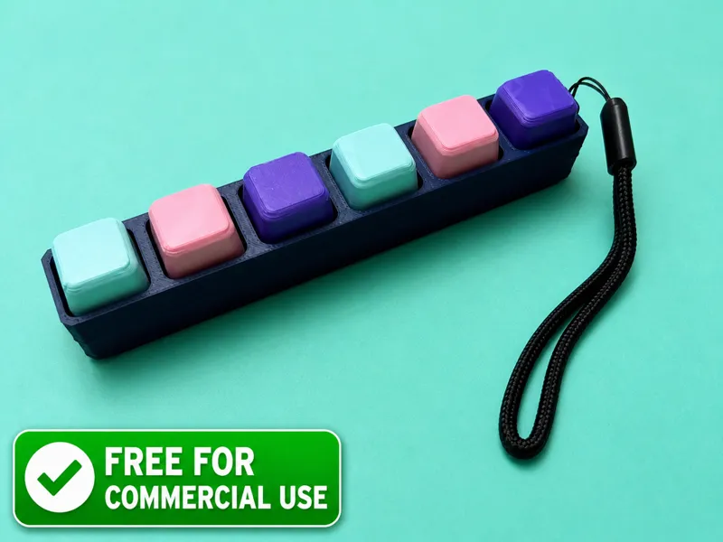 Slim Keychain Fidget Clicker – (Free Commercial)