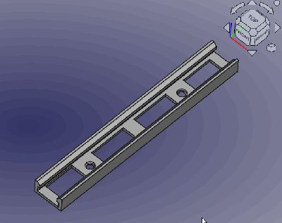 LED Rail for 10mm Strips (Short)
