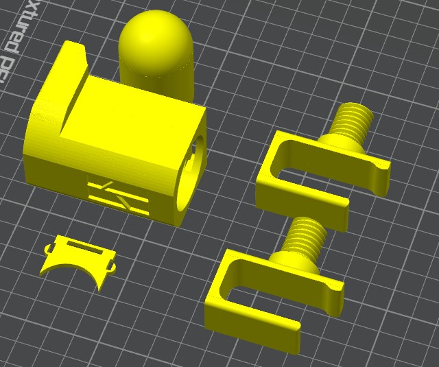 Miniatura 1 do modelo 3D bmcu-A1旋转支架