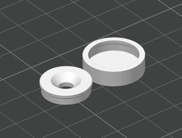 Parametric Screw Cap & Washer (Snap-Fit) - Free 3D Print Model - MakerWorld