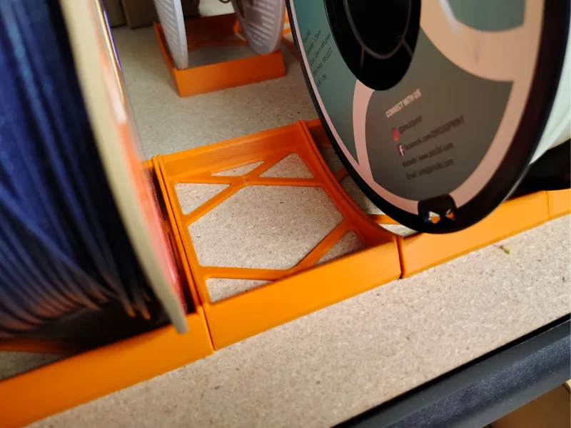 Simple shelves spool support, use less than 20g