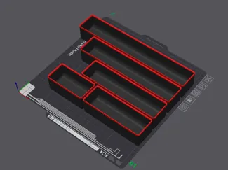 Gridfinity Bin with Bowel for drill / endmill