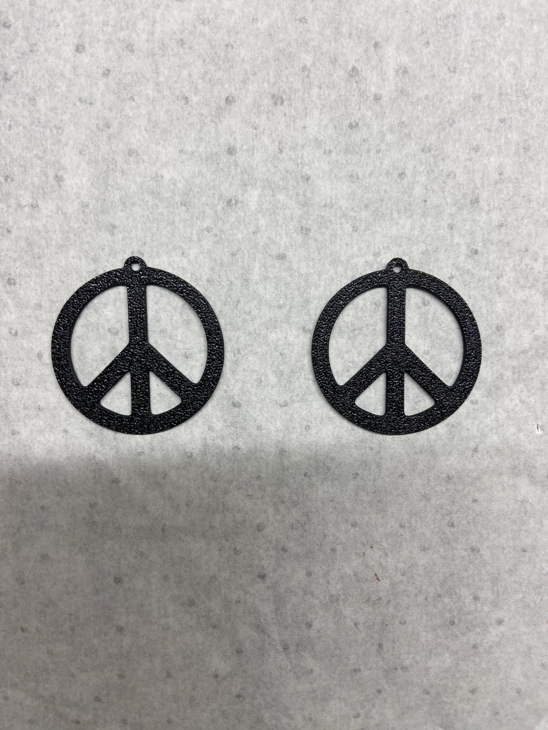 peace earrings view 2