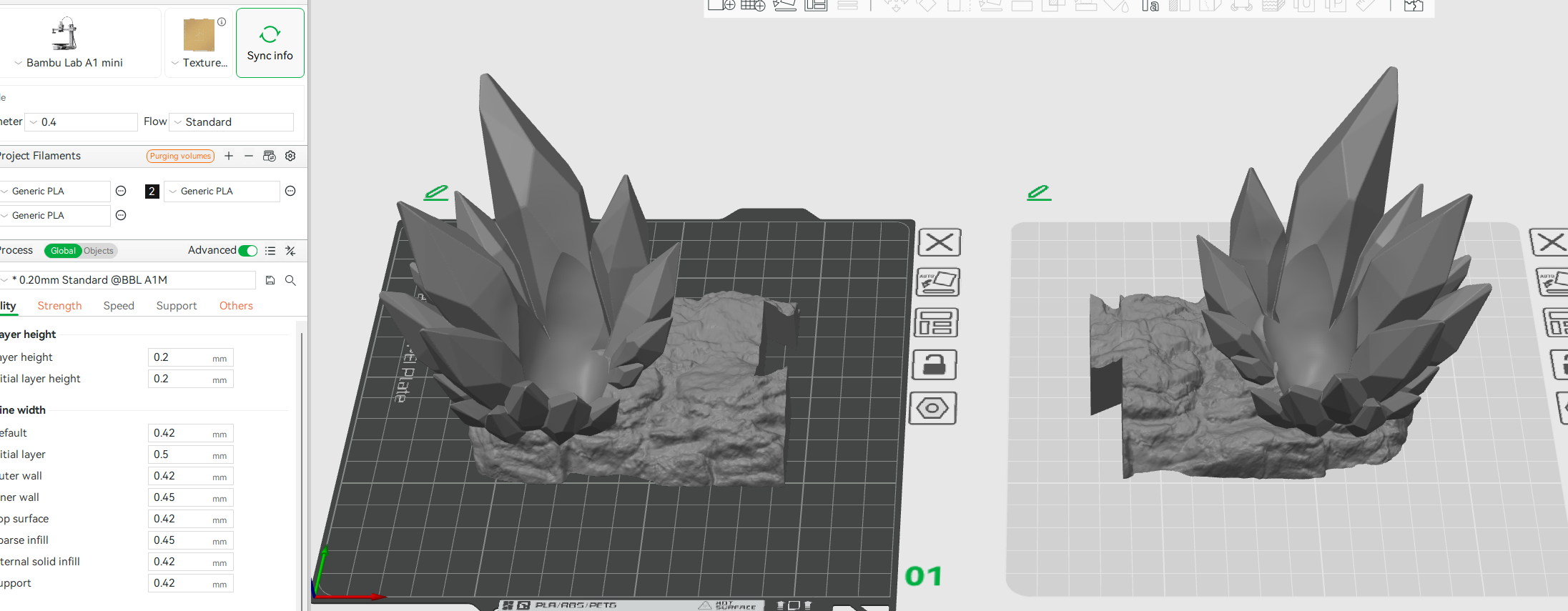 Miniatura 5 do modelo 3D Crystal PS 5 controller holder