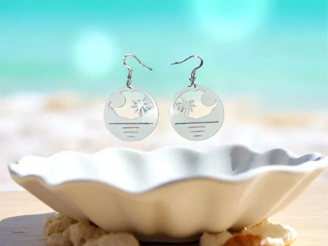 Summer beach earrings