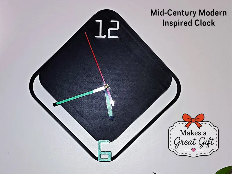 Mid-Century Modern Wall Clock