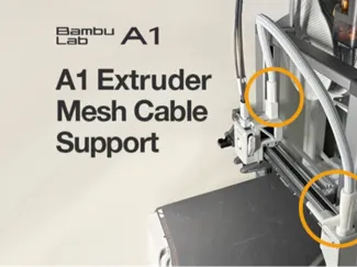A1 Extruder Mesh Cable Support 