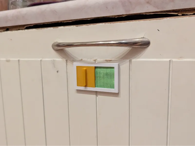 Dishwasher Slider Indicator