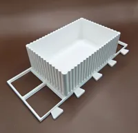Small 2x3x7u Gridfinity Poop Bin for A1 Attachment System