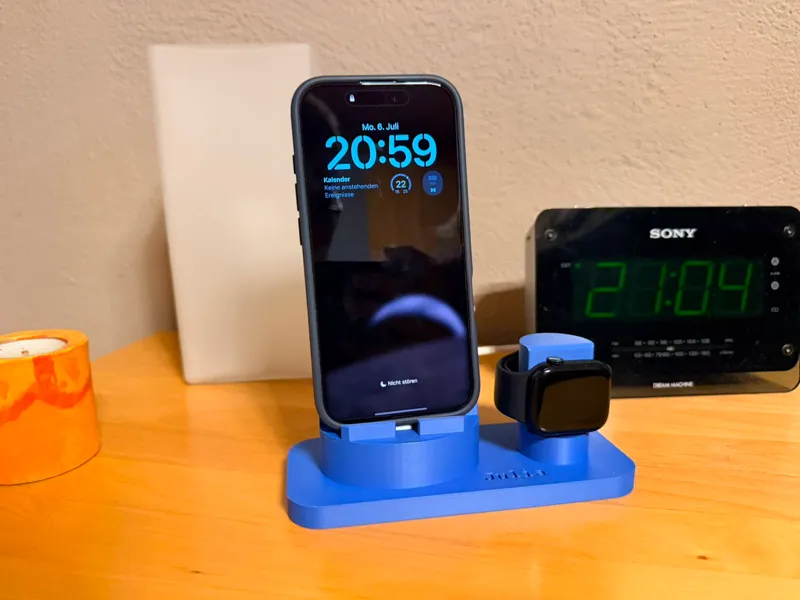 Dual Charging Dock für Iphone und Apple Watch