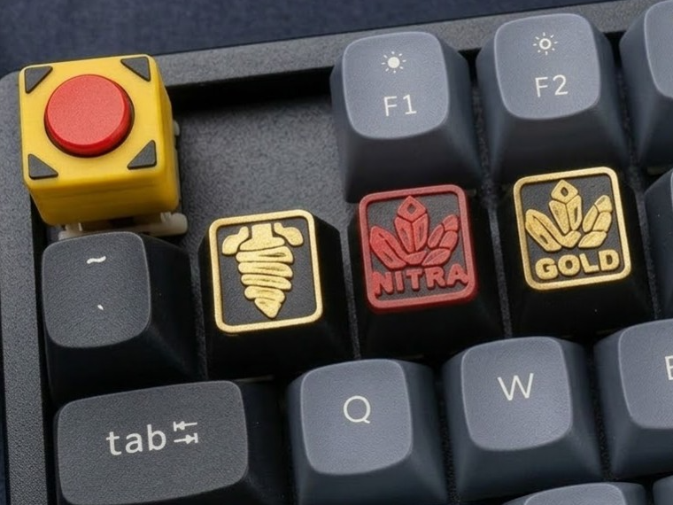 Deep Rock Galactic "DRG" Keycaps (Rock and Stone!)