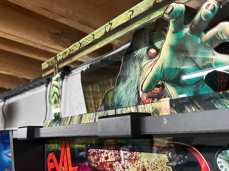 Evil Dead Pinball Back Box Protector - Reel Fix