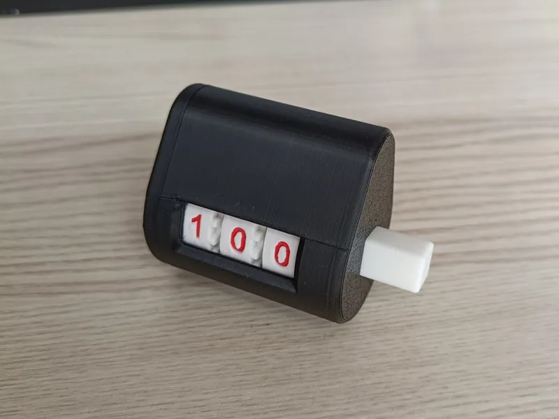 Mechanical number counter