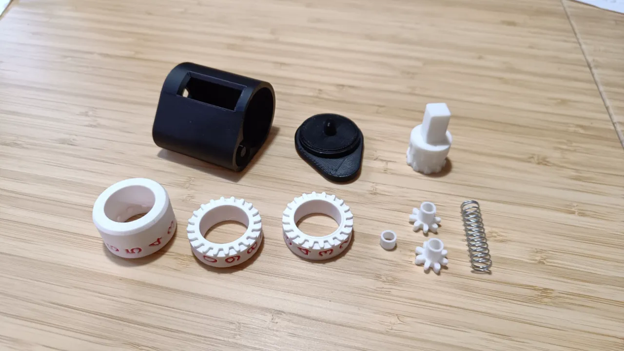 Mechanical number counter view 2