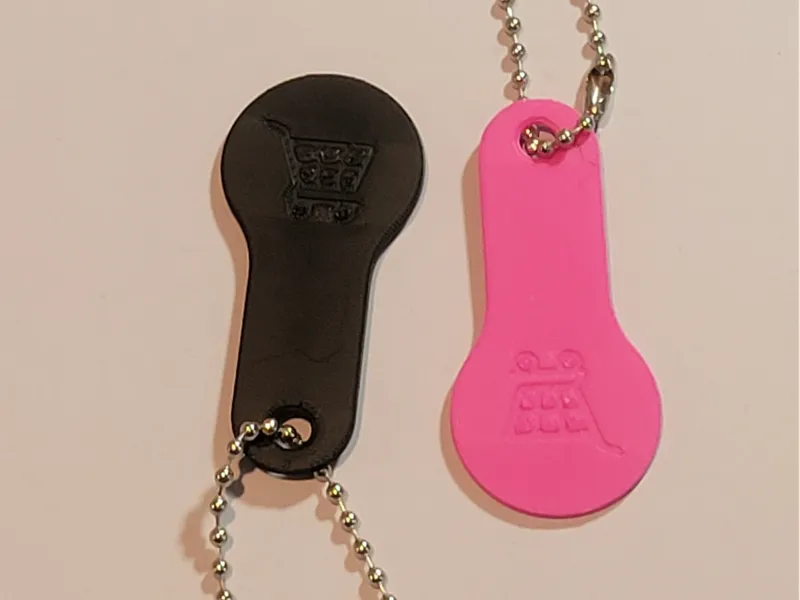 US Quarter Shopping Cart Release "Coin" Keychain
