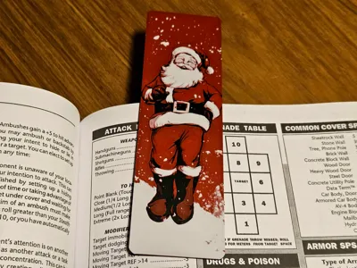 Smiling Santa Bookmark