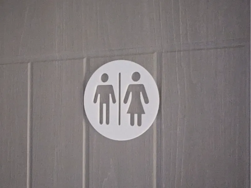 Unisex Toilet Sign