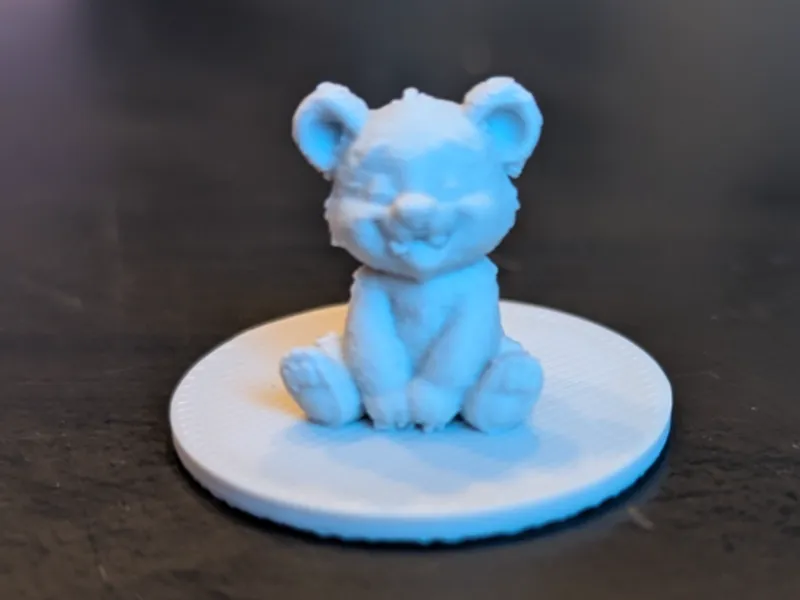 Petit ourson joyeux 2 pour DnD sur socle de 25 mm