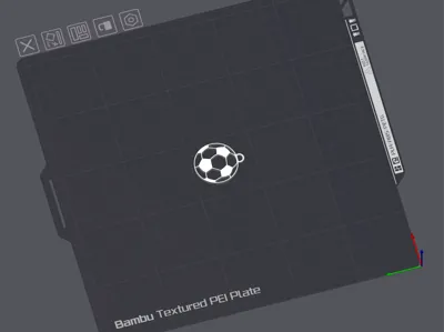 Soccer ball keychain No AMS