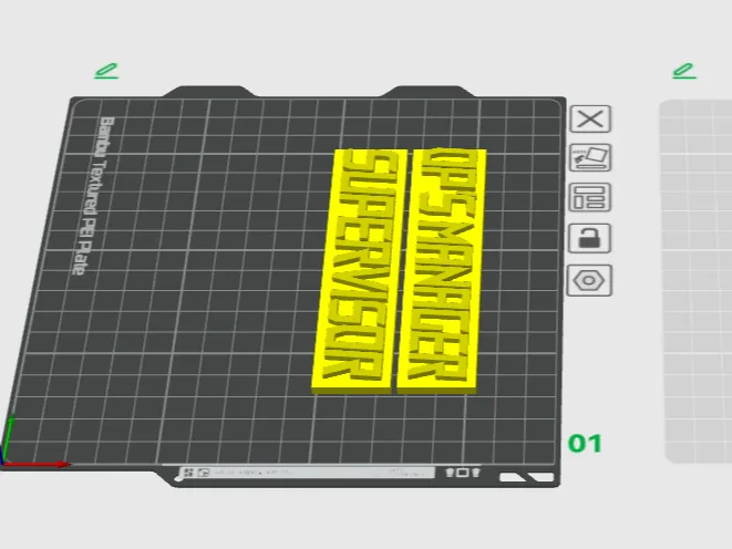 Manager Desk Plates With Stand (No Supports)