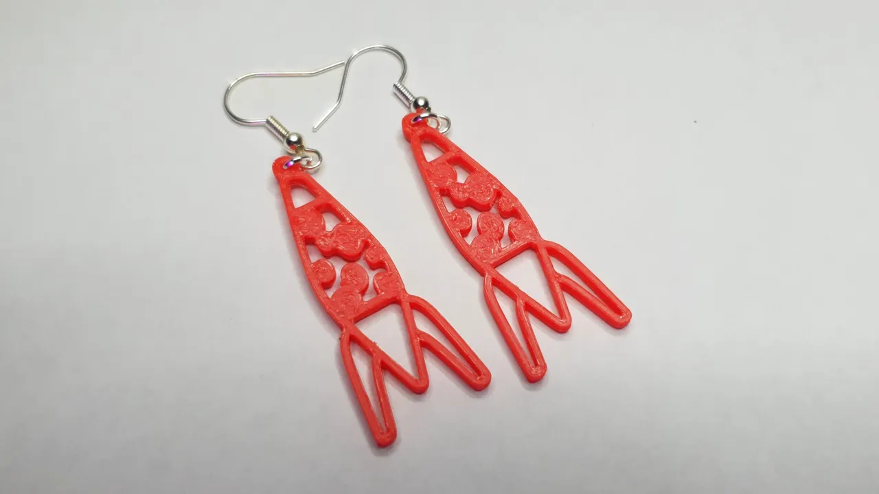 Lava Lamp Earrings view 2