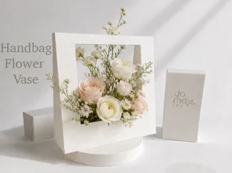 Handbag Flower Vase - Minimalist Mini Bag Vase