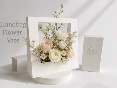 Handbag Flower Vase - Minimalist Mini Bag Vase