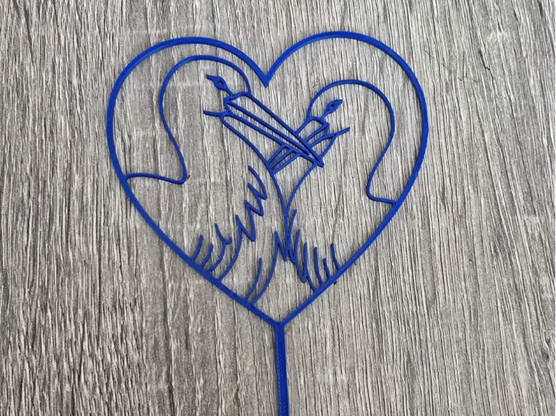 Ooievaar cake topper