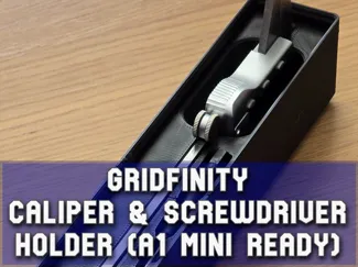 Gridfinity Caliper Holder (A1 Mini Ready)
