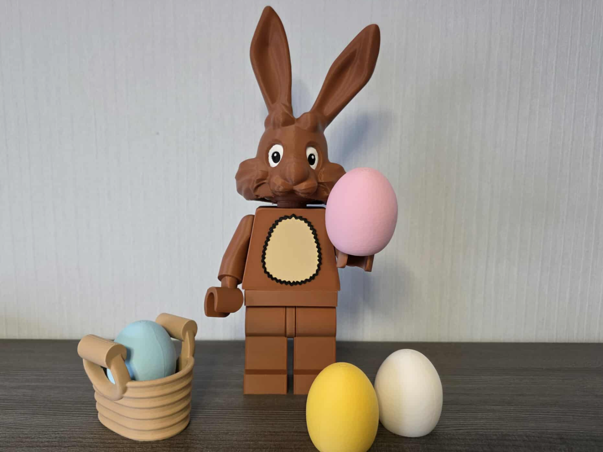 Easter Rabbit with Basket and Eggs * 500% ~29 cm