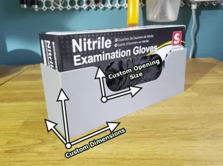 Parametric Glove/Tissue Box Holder for Multiboard