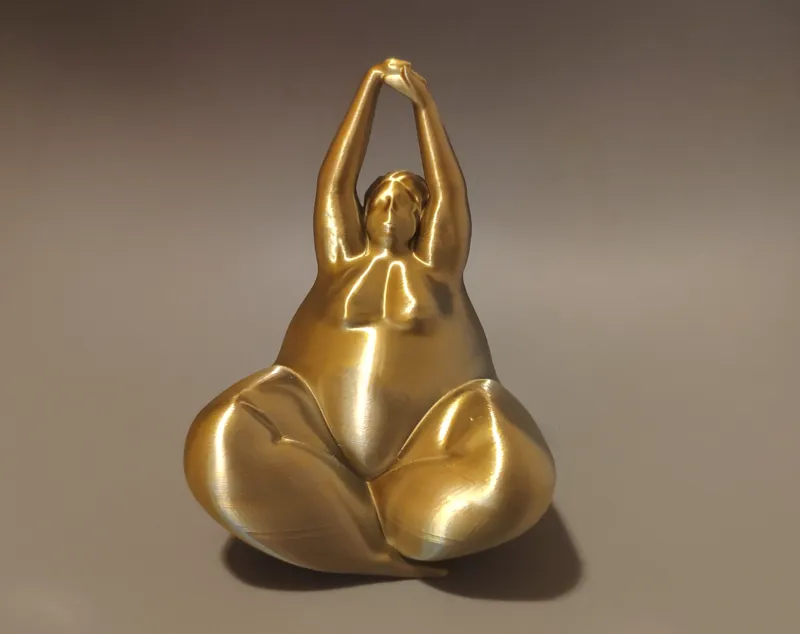 Yoga Lady statue 
