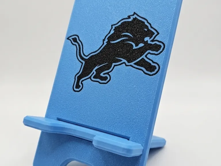 Minimalist Phone Stand V1 - Detroit Lions