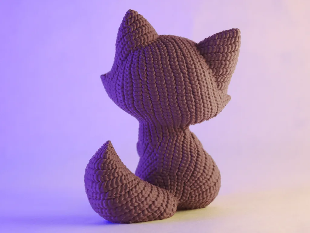 Knitted Cute Fox view 2