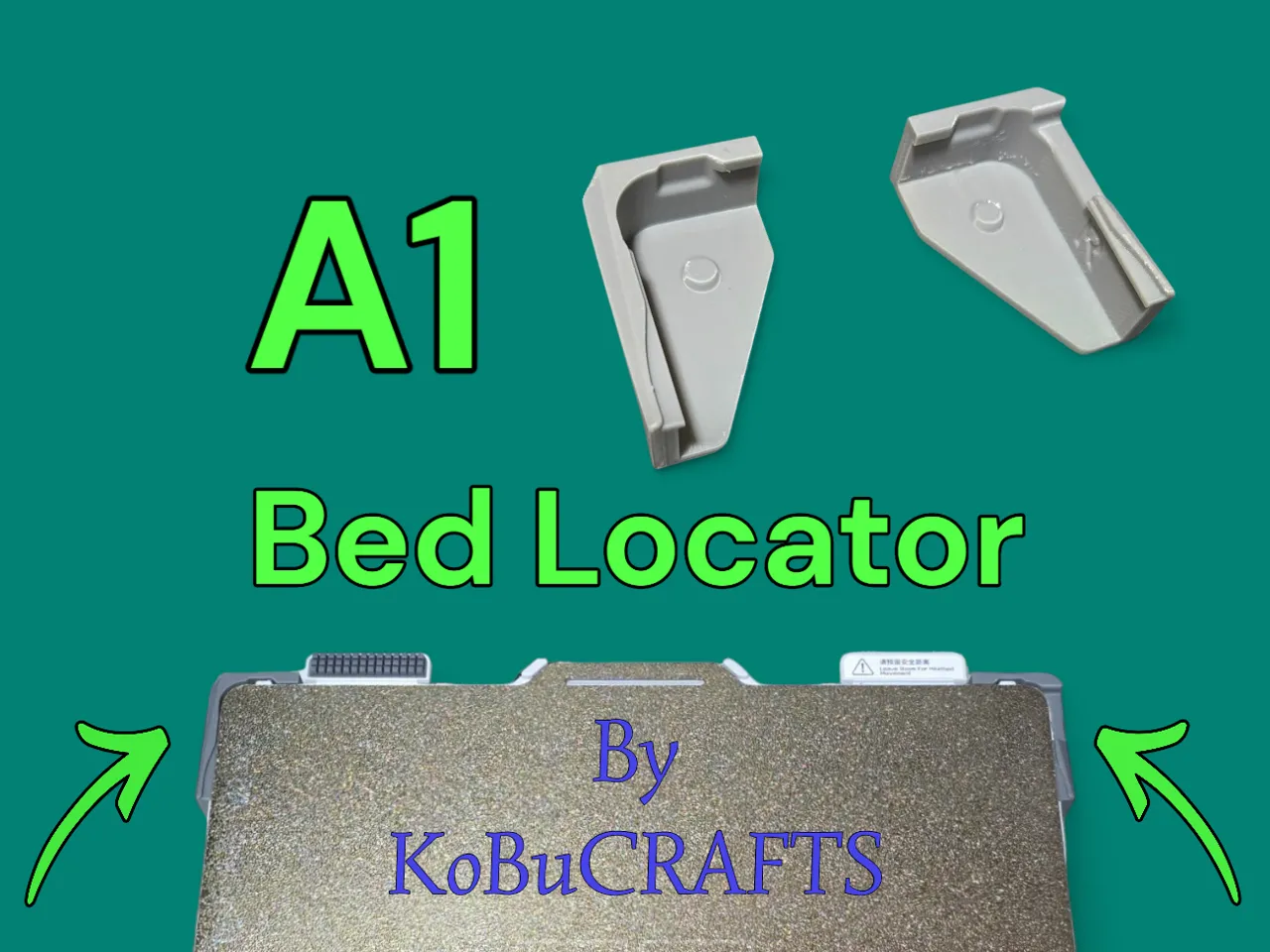 A1 Bed alignment helper, bed locator, snap on! view 2