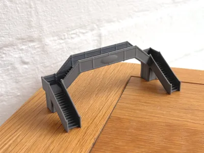 N Scale Platform Foot Bridge