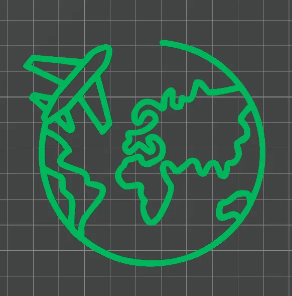 Airplane and 2d world
