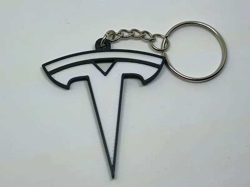 Tesla Keychain