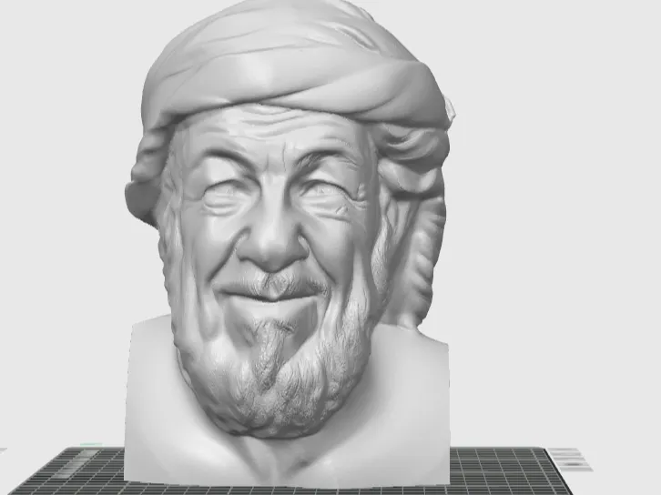 Arab Old Man Face