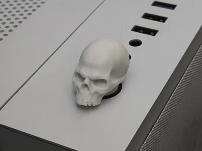 Skull Power Button Cover