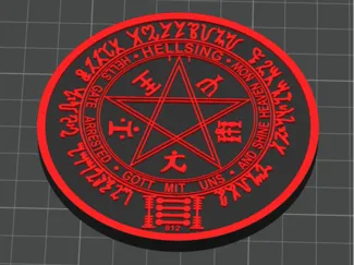 Hellsing Pentagram coaster